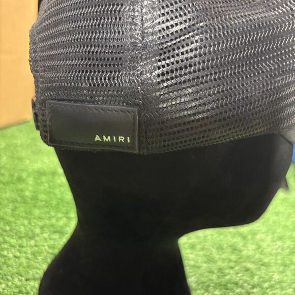 Amiri MA Logo Trucker Hat 'black' SnapBack Authentic Rare One Size - Picture 7 of 12